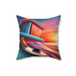 Surf Style Spun Polyester Square Pillow