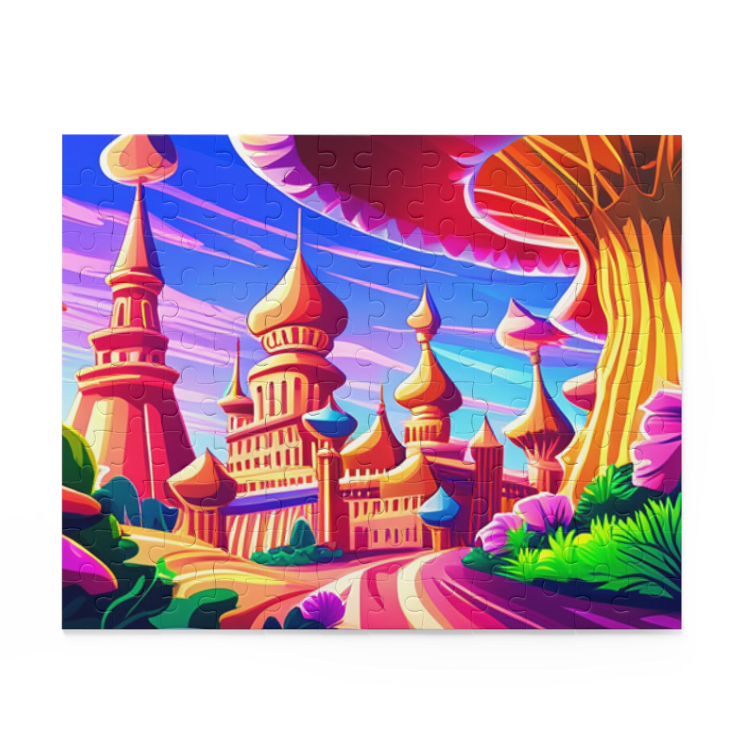 Psychedelic Mushroom Kingdom Puzzle (120, 252, 500-Piece)