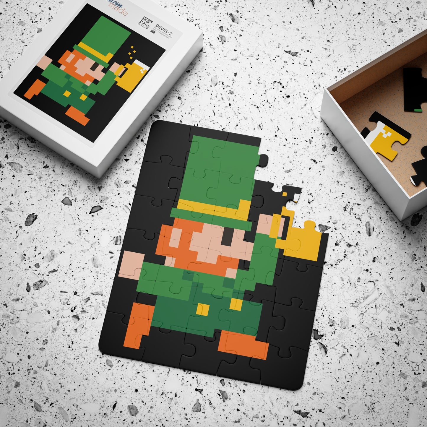 Leprechaun 8 Bit Puzzle, 30-Piece