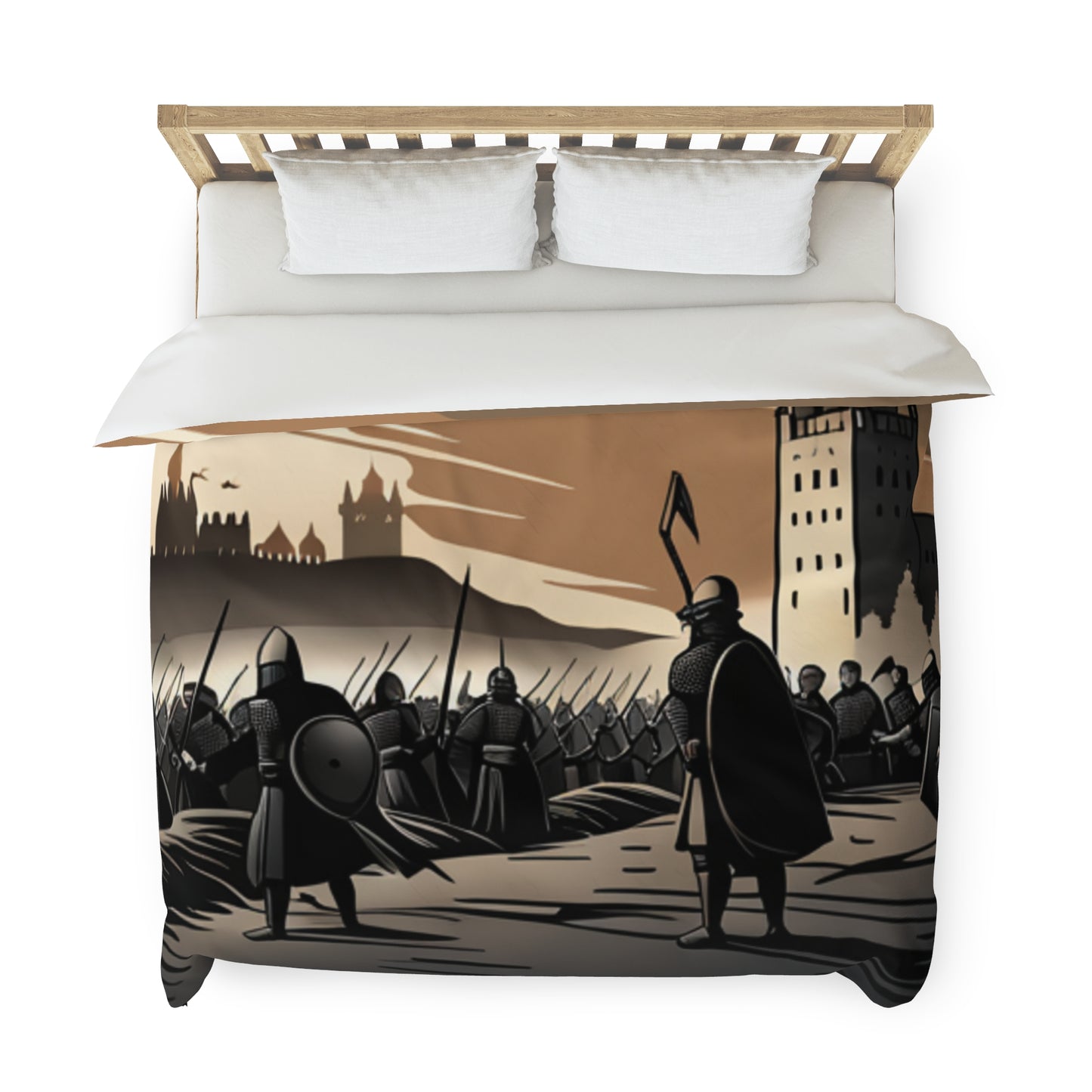 Medieval Battle Duvet Cover