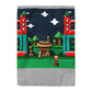 8 Bit Style Platformer Pattern Duvet Cover