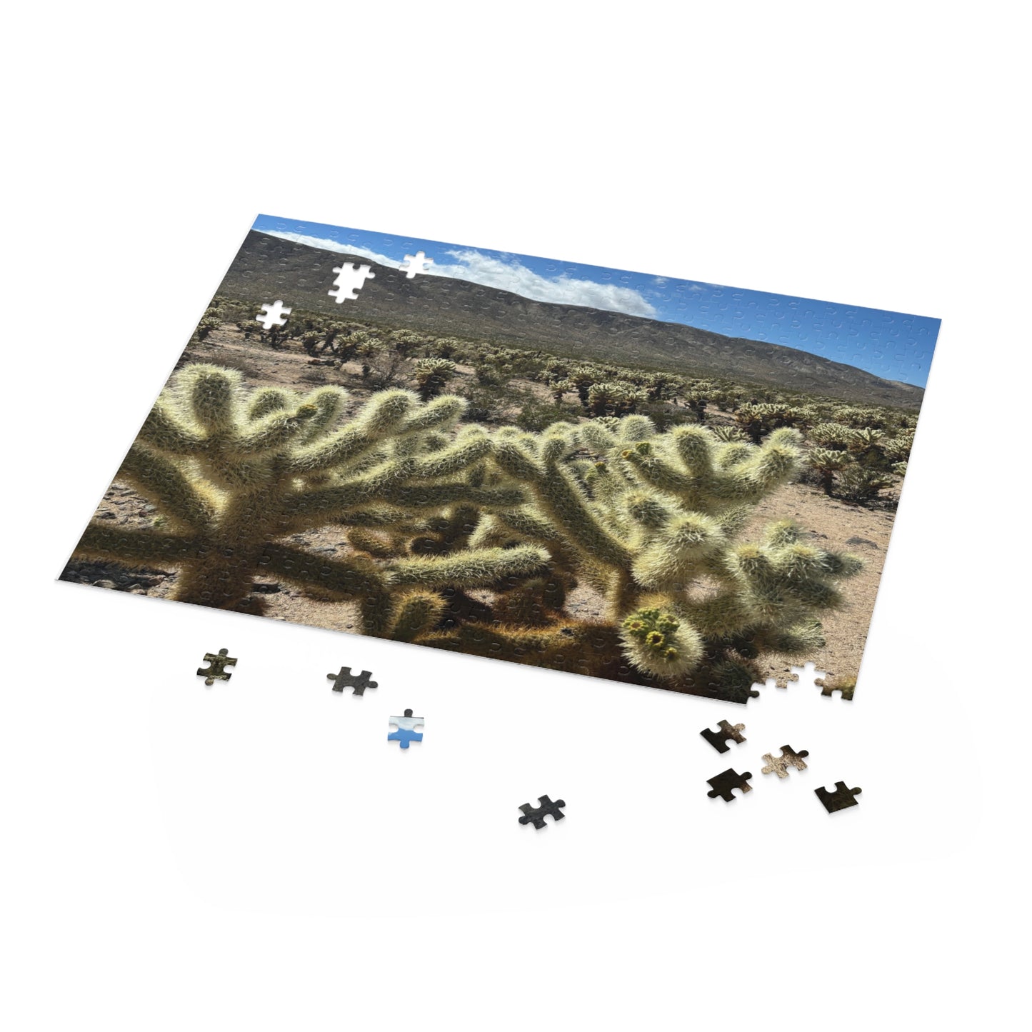 Joshua Tree National Park Cholla Cactus Garden Scenic Puzzle (120, 252, 500-Piece)