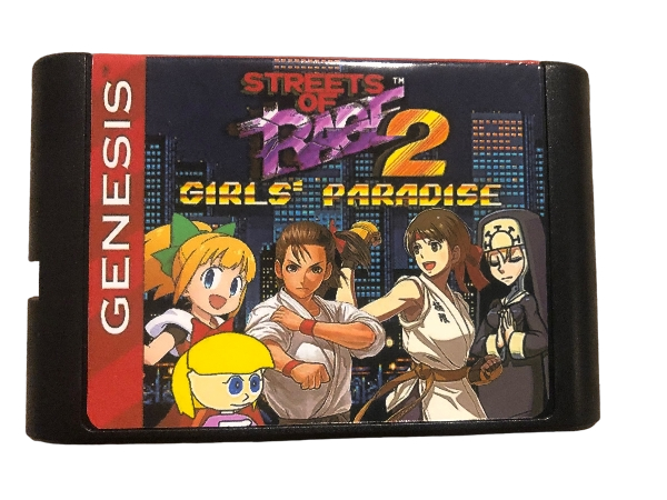 Streets of Rage 2 Girls Paradise Sega Genesis Video Game