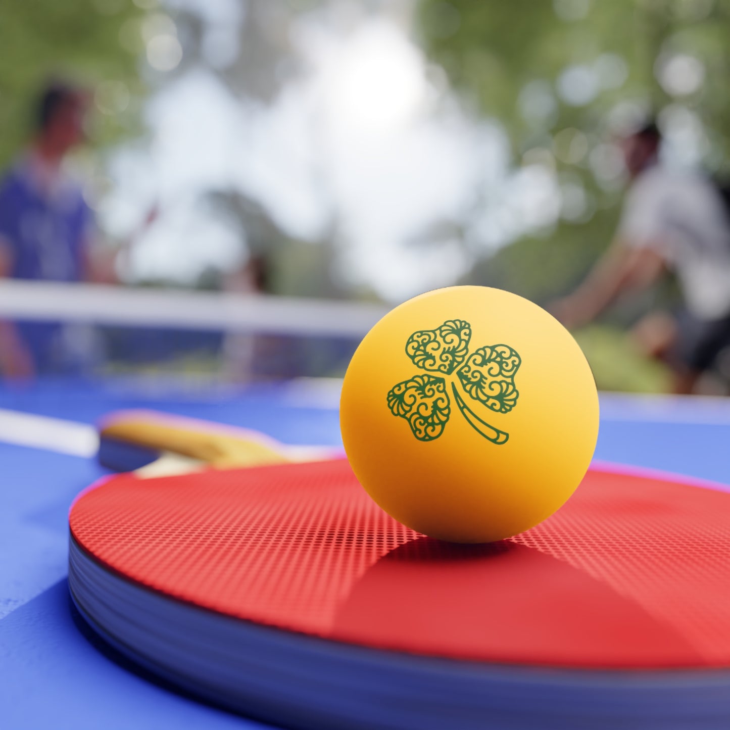 3 Leaf Clover Ping Pong Balls, 6 pcs