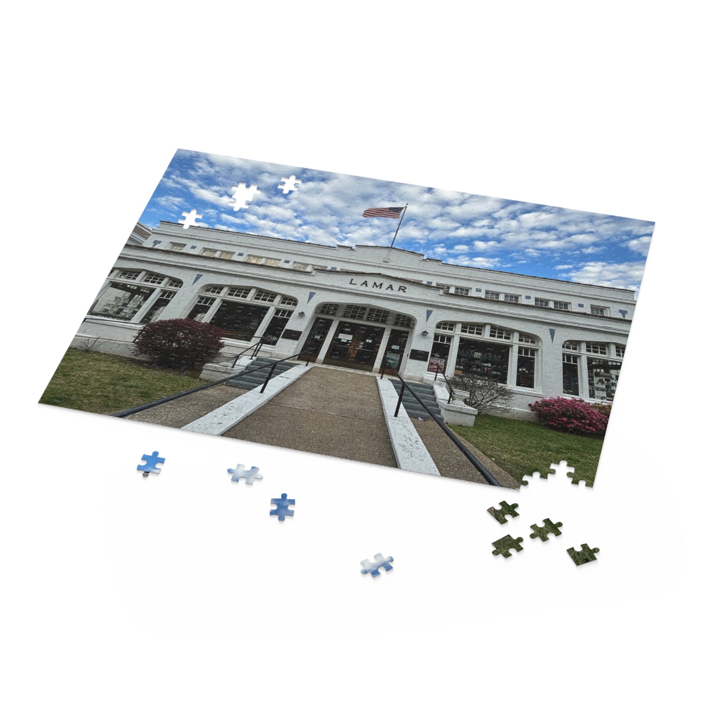 Hot Springs National Park Lamar Bathhouse Scenic Puzzle (120, 252, 500-Piece)