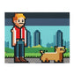 Man and His Dog 8 Bit Style Puzzle (120, 252, 500-Piece)