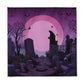 Purple Spooky Beach Piano Duvet Cover