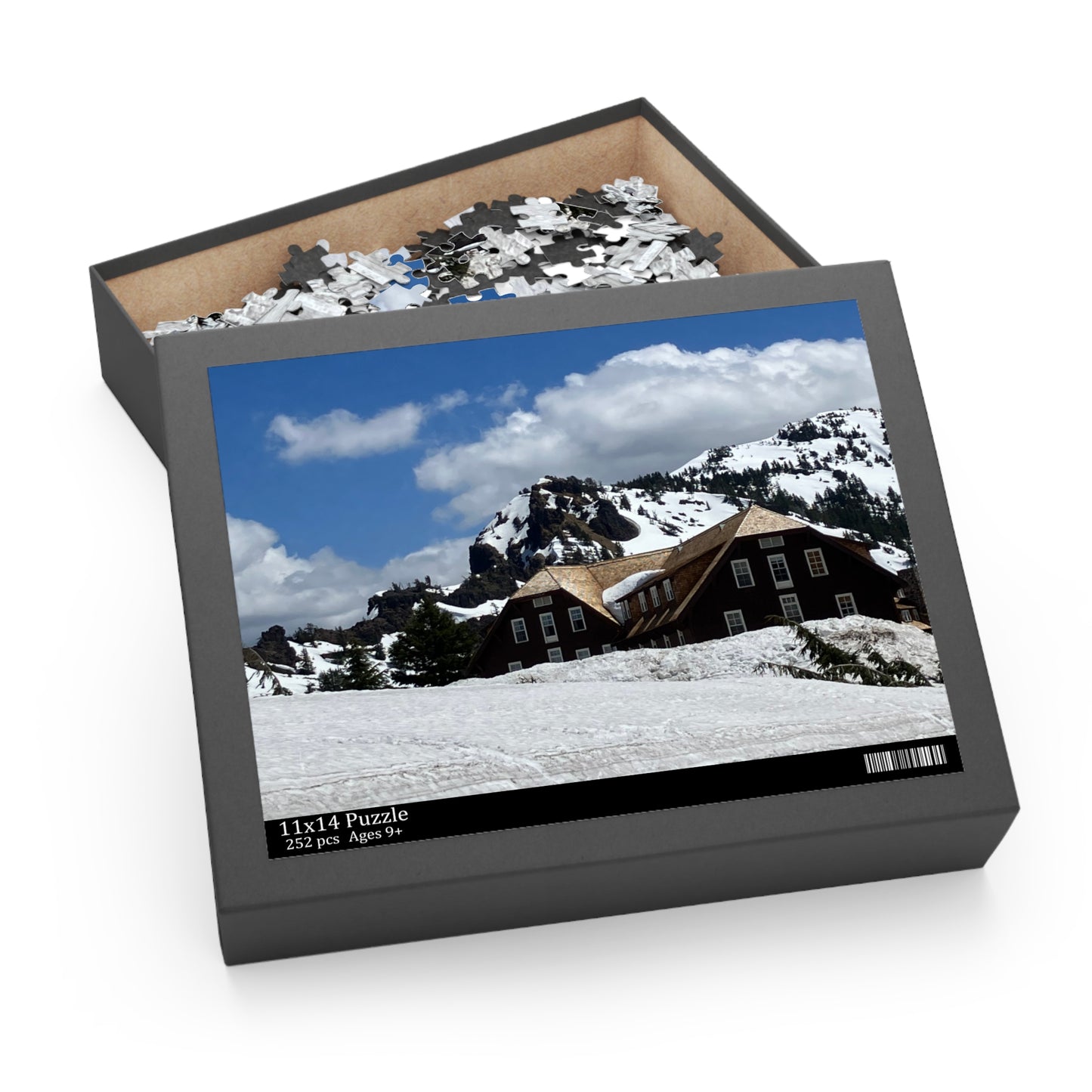 Crater Lake Lodge Winter Scenic Puzzle (120, 252, 500-Piece)