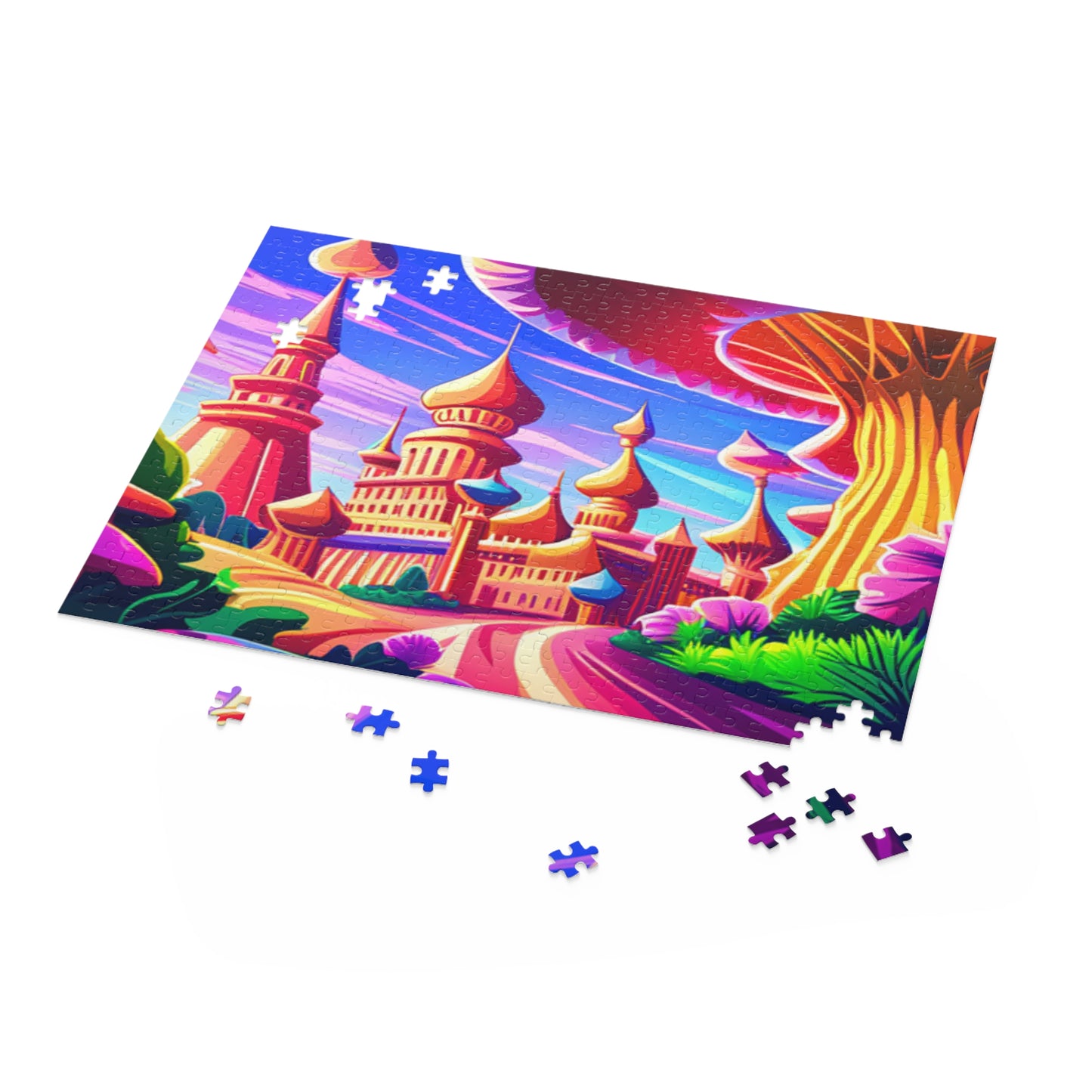 Psychedelic Mushroom Kingdom Puzzle (120, 252, 500-Piece)