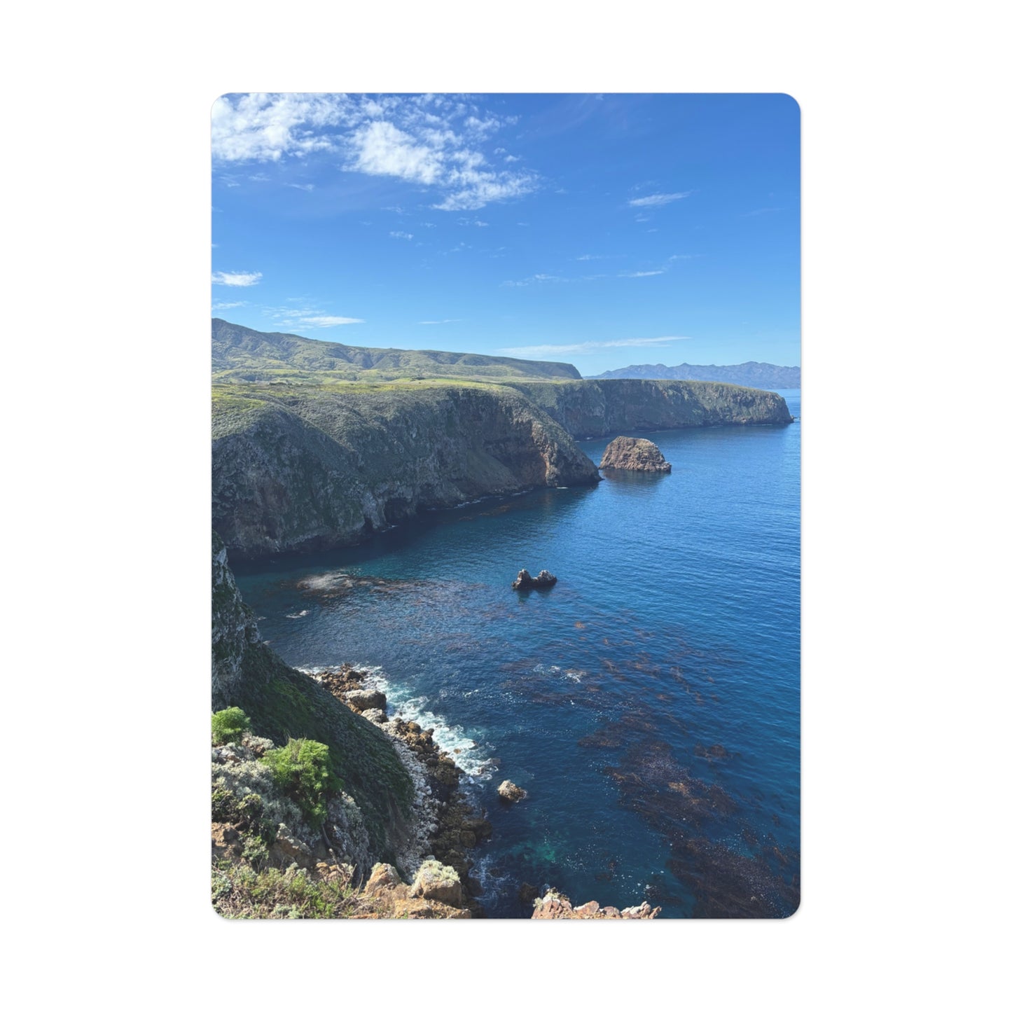 Channel Islands Santa Cruz Island Scenic View Playing Cards