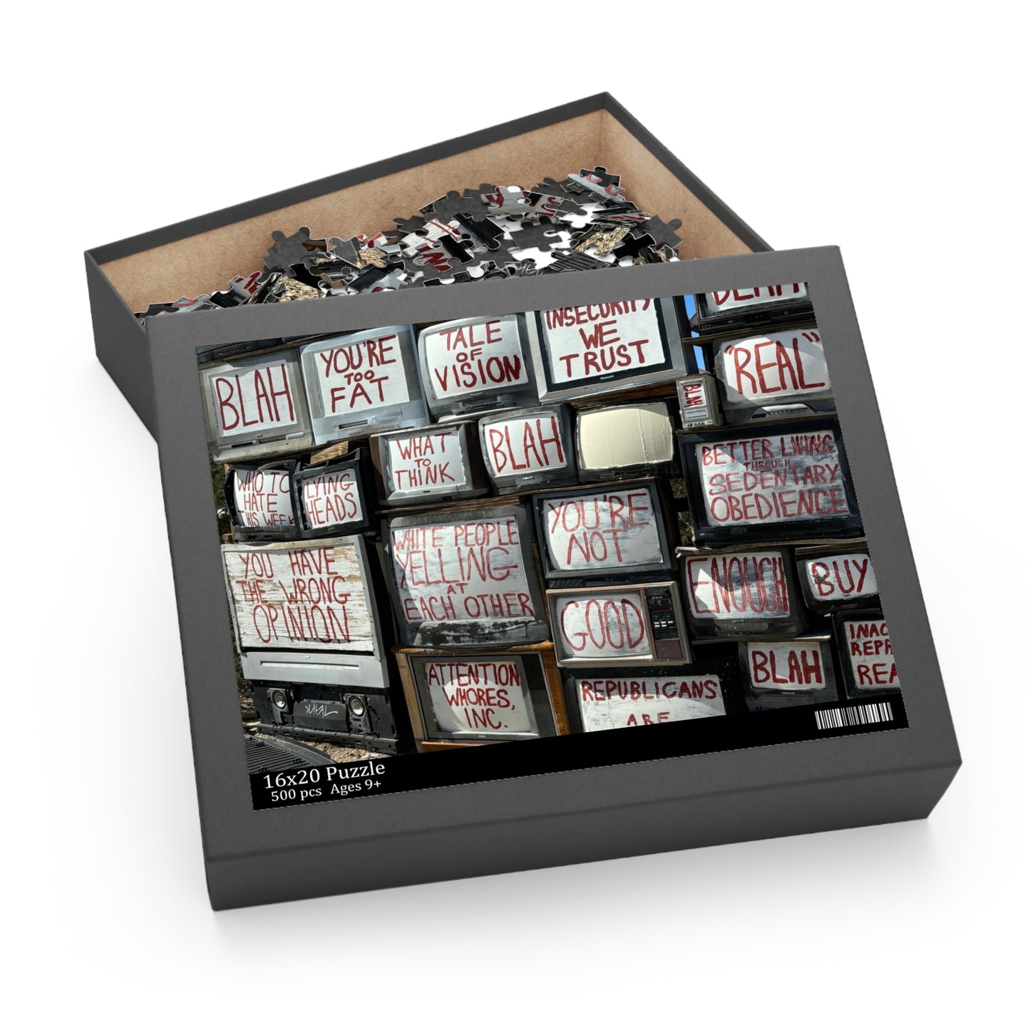 Slab City East Jesus TV Wall Puzzle (120, 252, 500-Piece)