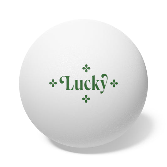 Lucky St Patrick’s Day Ping Pong Balls, 6 pcs