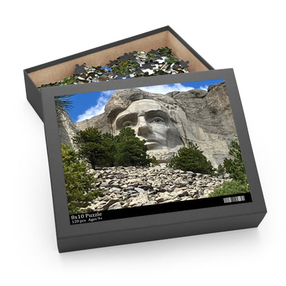 Abe Lincoln Mount Rushmore Scenic Puzzle (120, 252, 500-Piece)