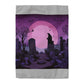 Purple Spooky Beach Piano Duvet Cover