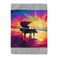 Beach Piano Duvet Cover