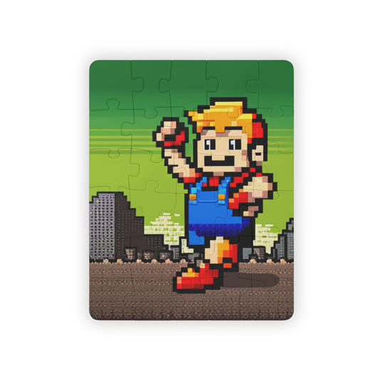 Mario Big Boy 8 Bit Style Kids' Puzzle, 30-Piece