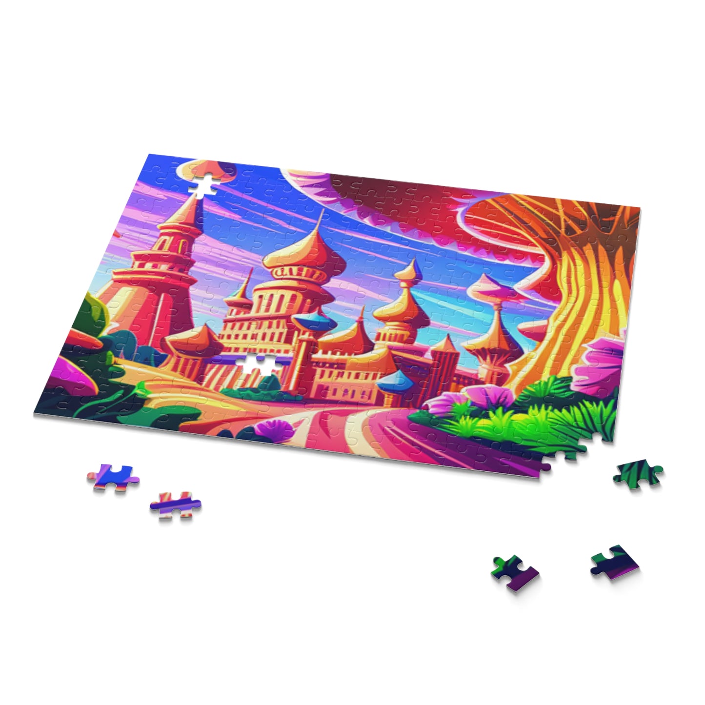 Psychedelic Mushroom Kingdom Puzzle (120, 252, 500-Piece)