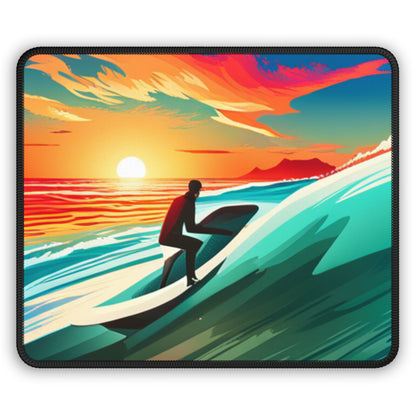 Surfing at Sunset Gaming Mouse Pad