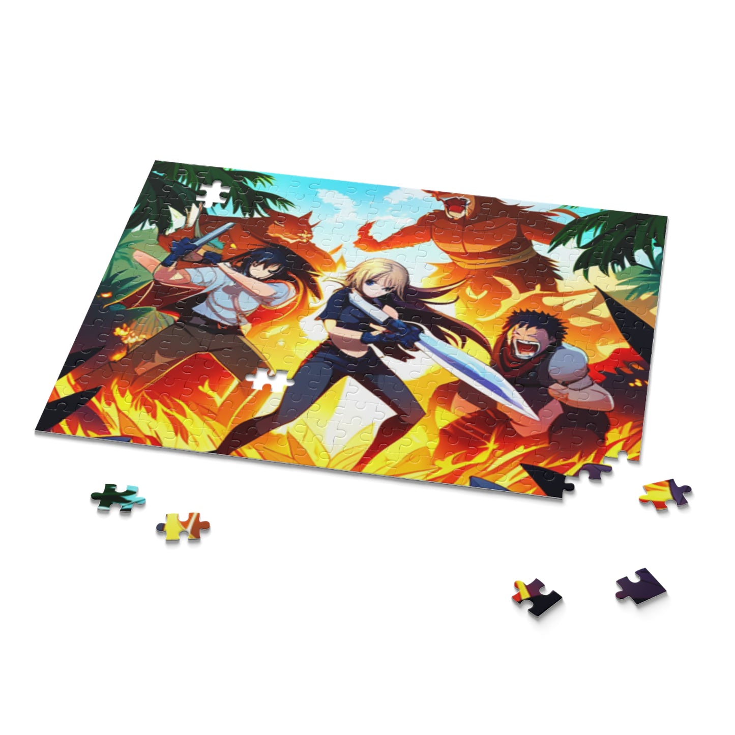 Jungle Fighters 16 Bit Style Puzzle (120, 252, 500-Piece)