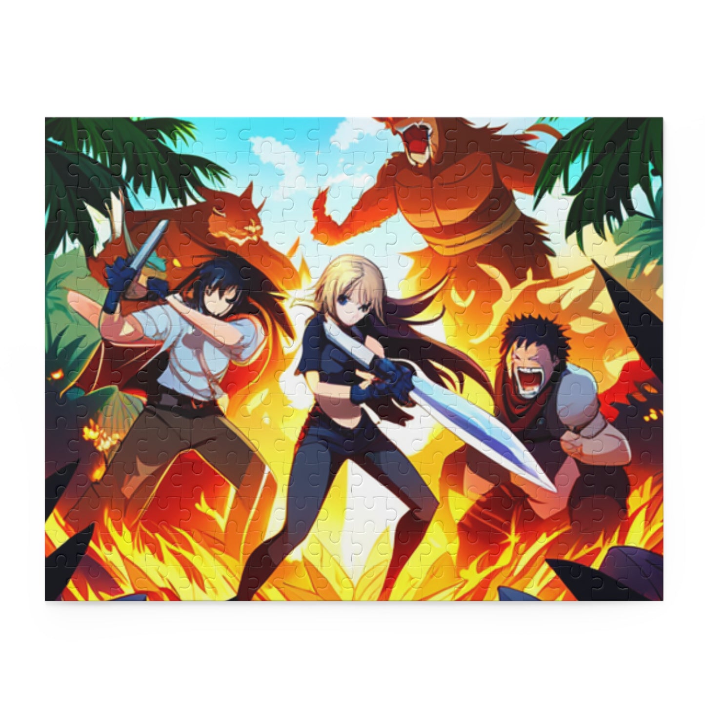 Jungle Fighters 16 Bit Style Puzzle (120, 252, 500-Piece)