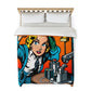 Comic Book Strip Pattern Duvet Cover