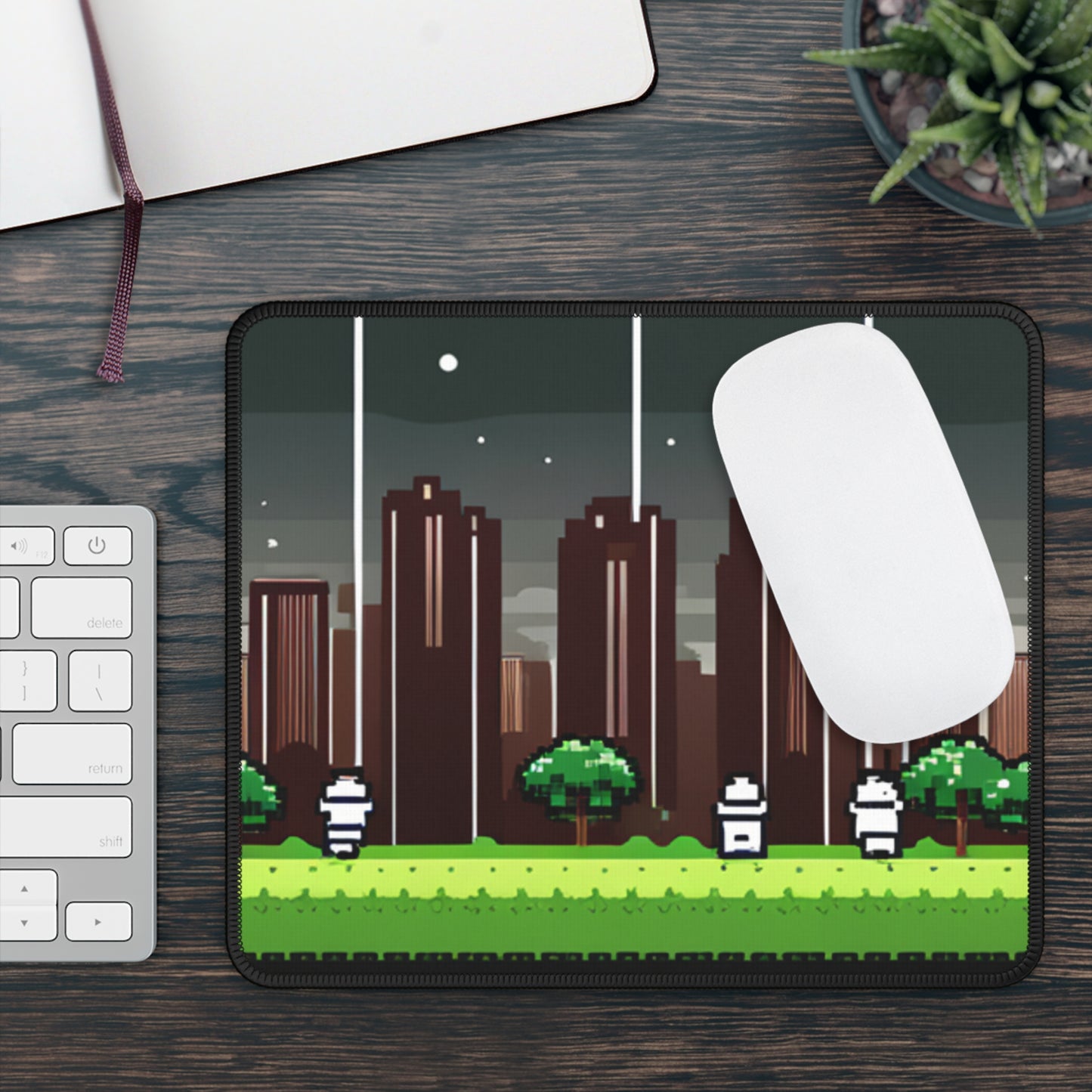 8 Bit Background Gaming Mouse Pad