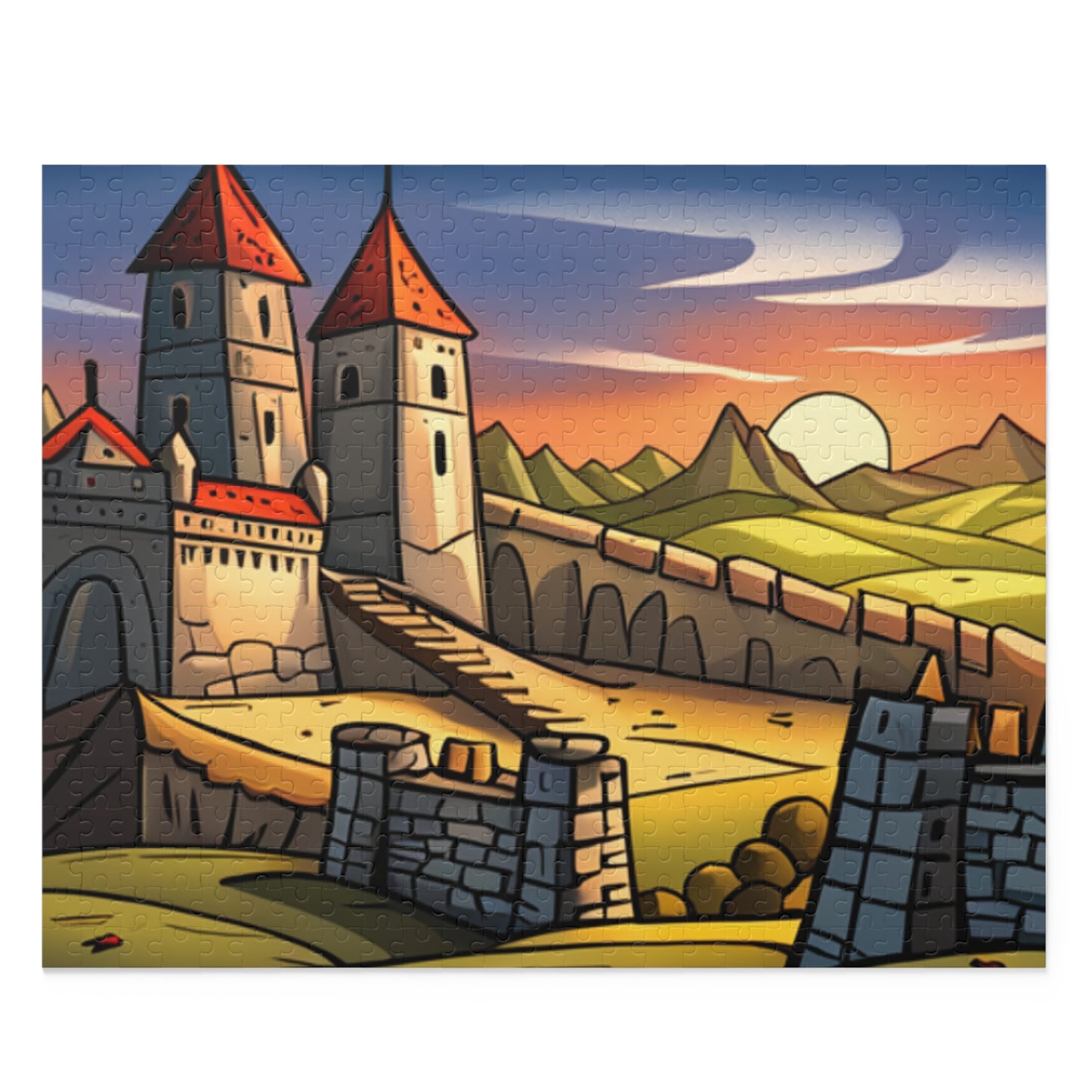 Medieval Castle Comic Concept Puzzle (120, 252, 500-Piece)