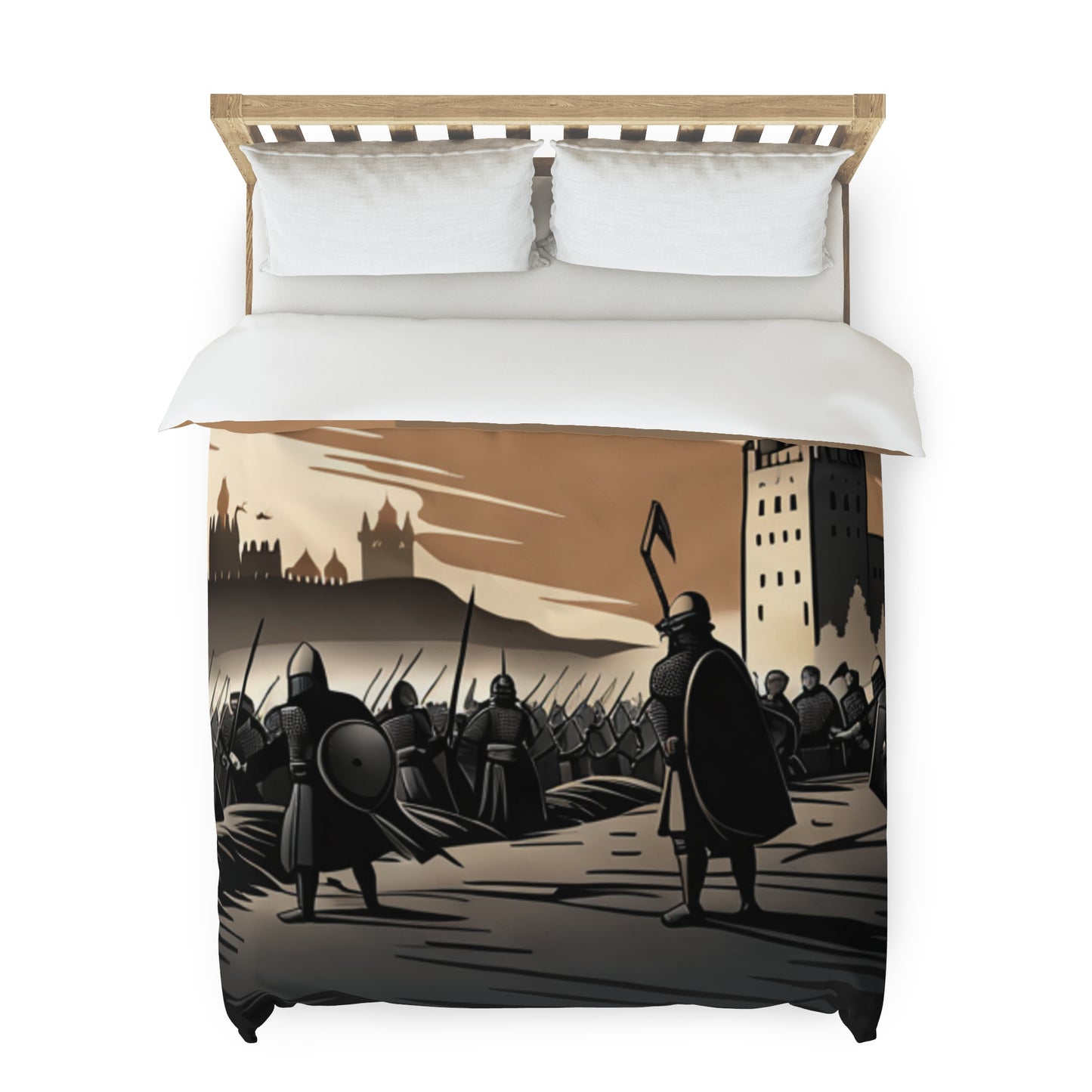 Medieval Battle Duvet Cover