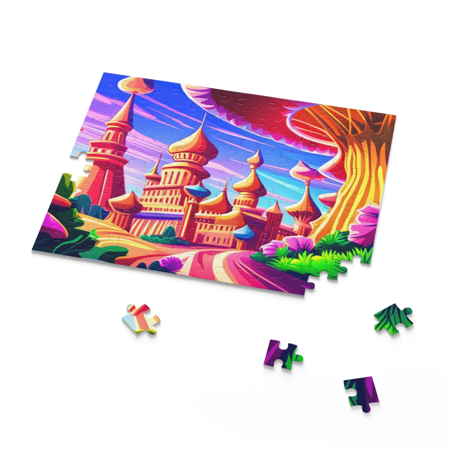 Psychedelic Mushroom Kingdom Puzzle (120, 252, 500-Piece)