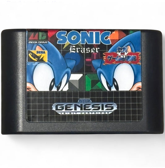 Sonic Eraser Sega Genesis Video Game