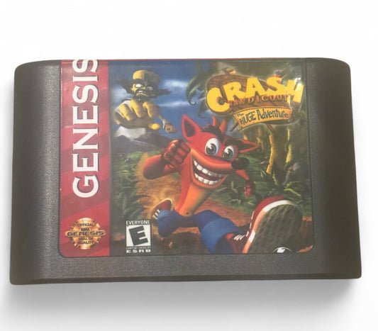Crash Bandicoot Sega Genesis Video Game