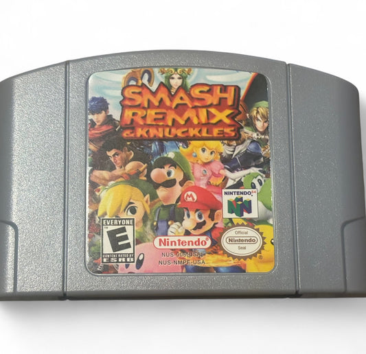 Smash Remix & Knuckles Nintendo 64 N64 Video Game