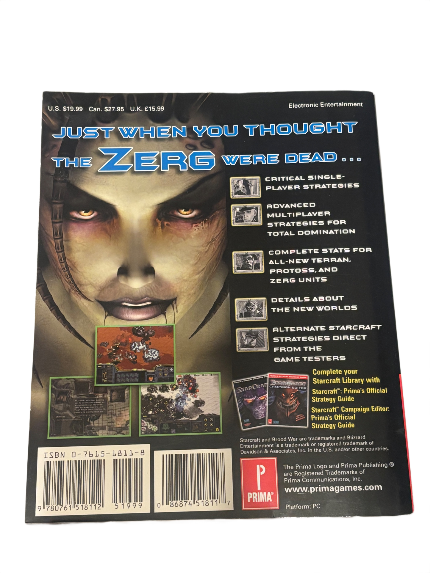 StarCraft Expansion Set Brood War Strategy Guide for PC