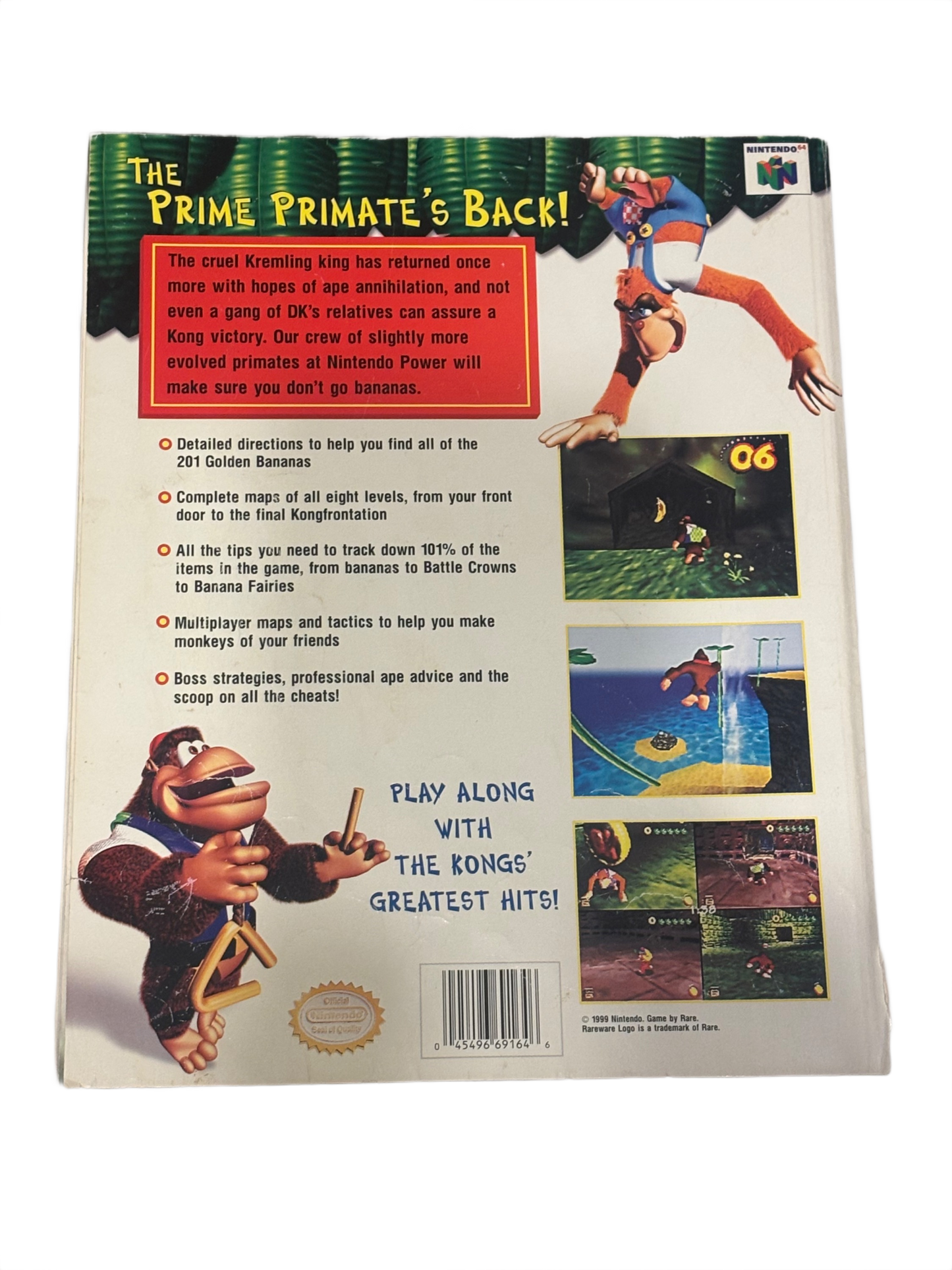 Donkey Kong 64 Official Player's Guide Nintendo 64
