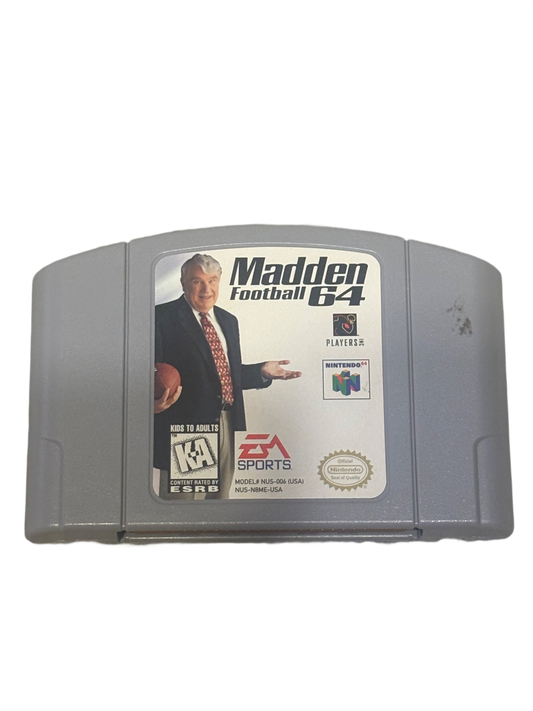 Madden 64 Nintendo 64 N64 Video Game