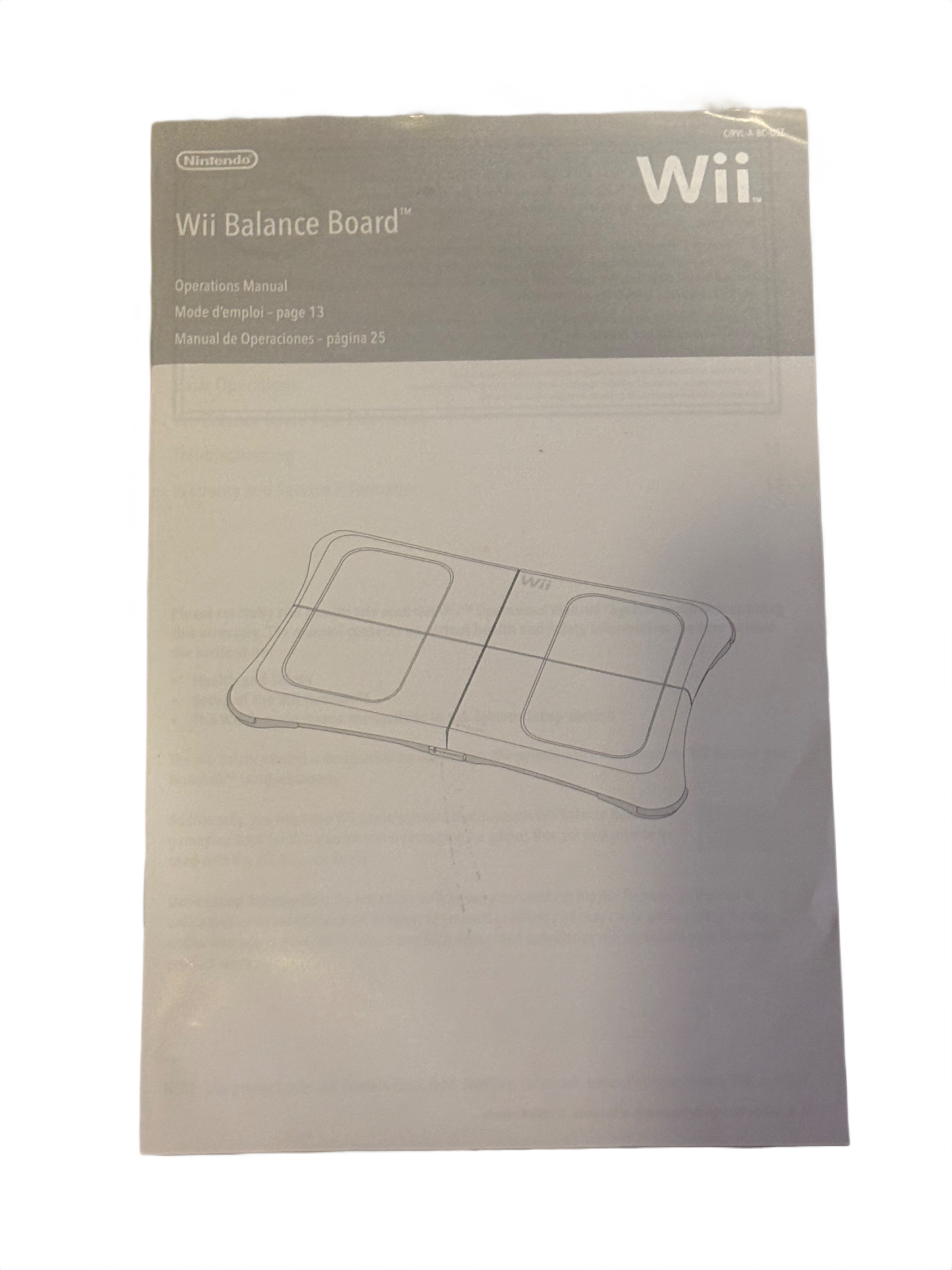 Wii Balance Board Manual