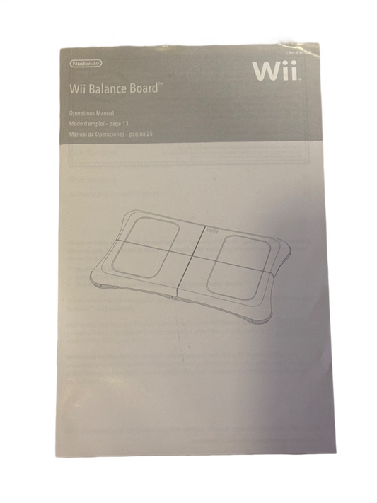 Wii Balance Board Manual