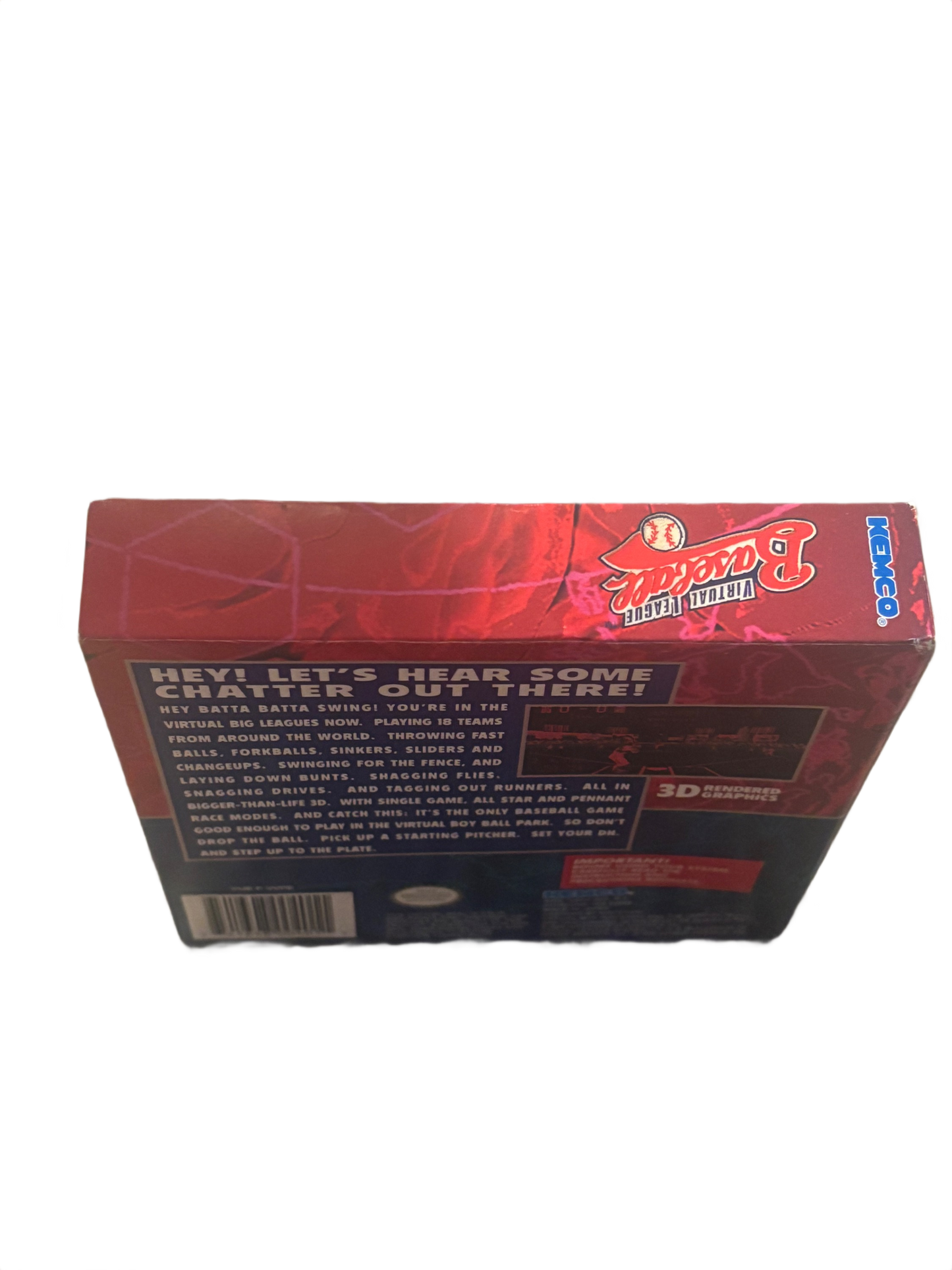 Virtual League Baseball Nintendo Virtual Boy Video Game