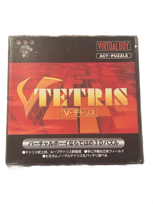 V Tetris Japanese Nintendo Virtual Boy Video Game