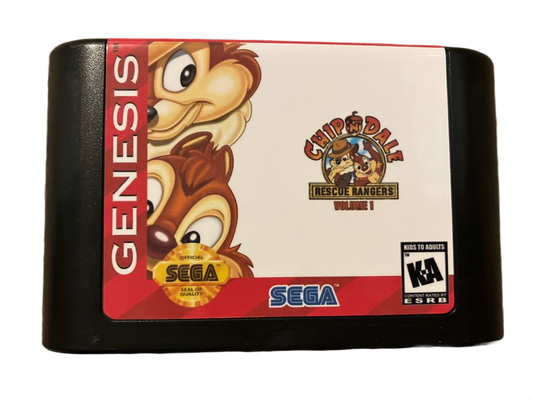 Chip N Dale Rescue Rangers Volume 1 Sega Genesis Video Game
