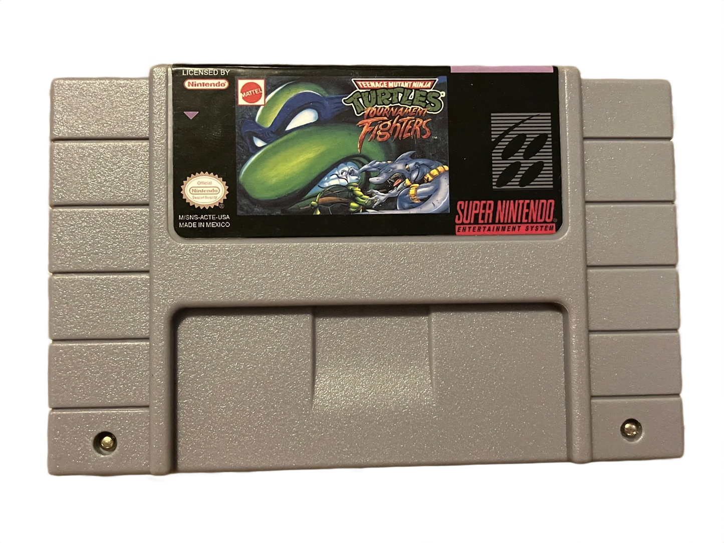 Teenage Mutant Ninja Turtles Tournament Fighters Super Nintendo SNES Video Game
