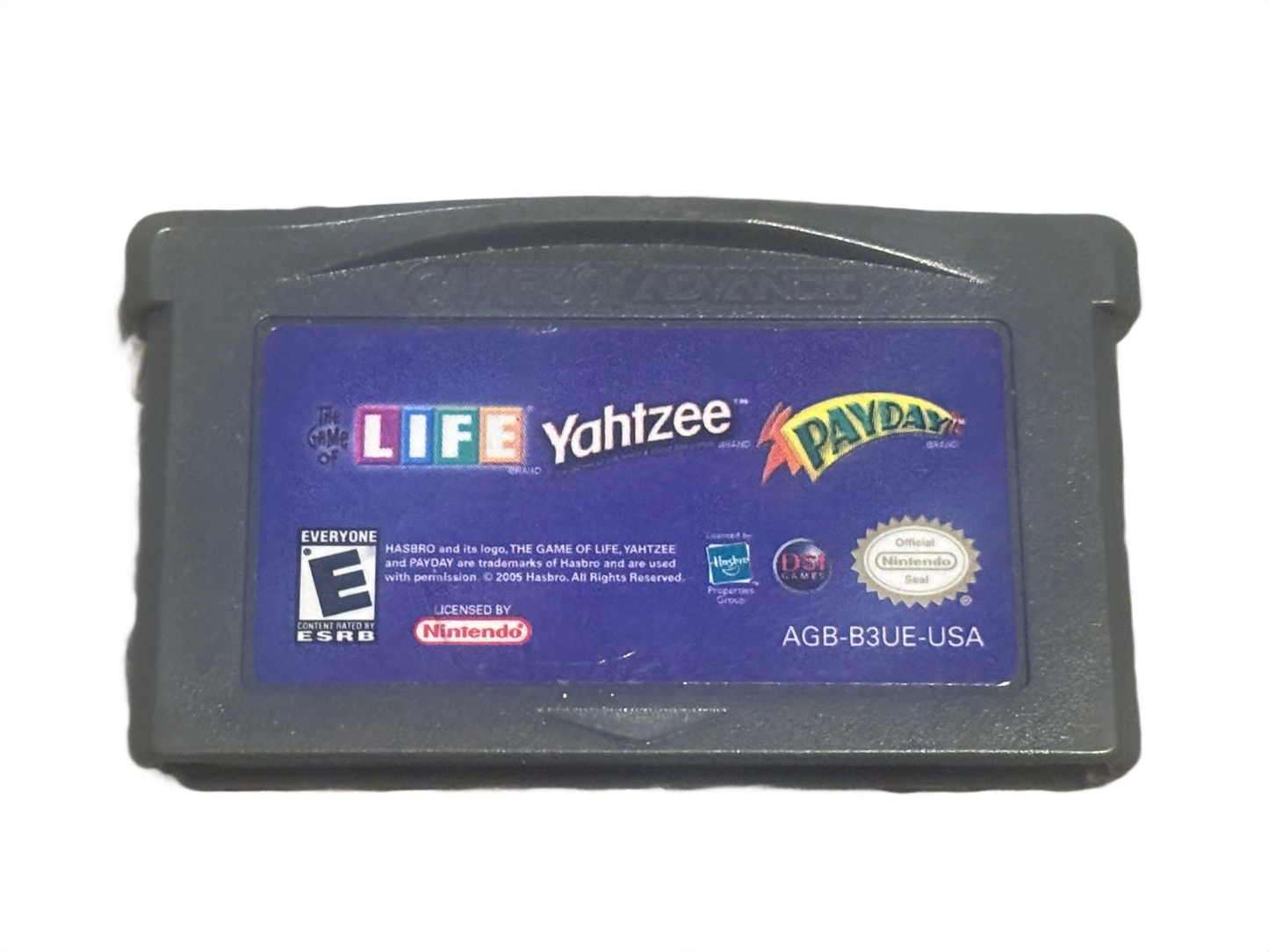 Life Yahtzee Payday Nintendo Game Boy Advance GBA Video Game