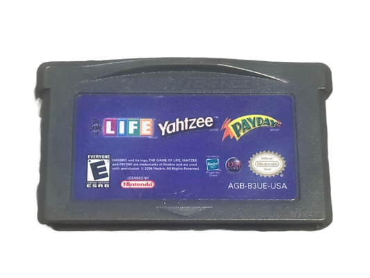 Life Yahtzee Payday Nintendo Game Boy Advance GBA Video Game