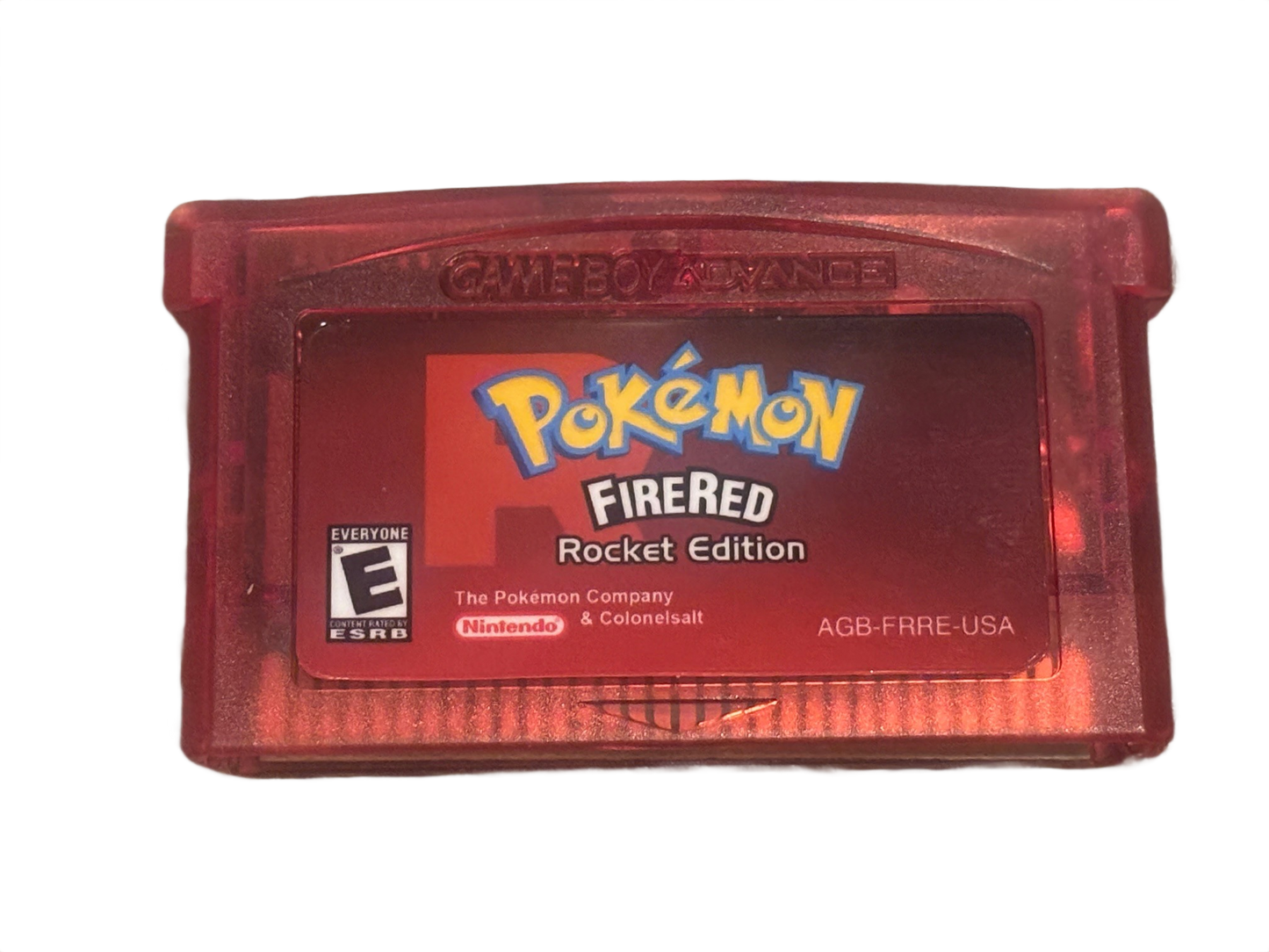 Pokémon Fire Red Rocket Edition Nintendo Game Boy Advance GBA Video Game