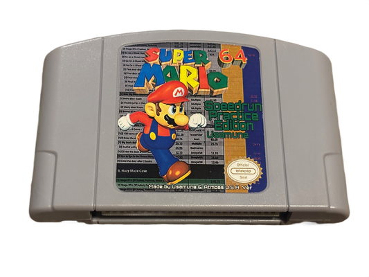 Super Mario 64 Speedrun Practice Edition Nintendo 64 N64 Video Game