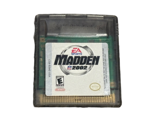 Madden 2002 Nintendo Game Boy Color Video Game