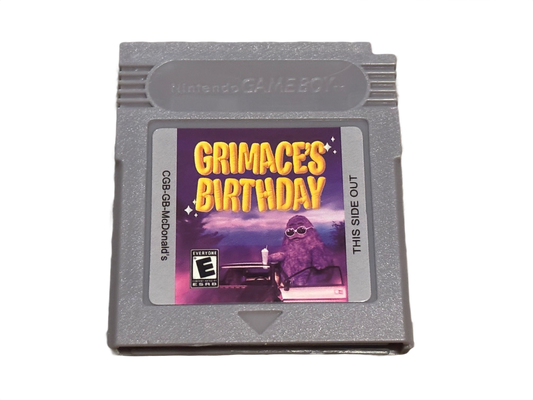 Grimaces Birthday Nintendo Game Boy Color Video Game