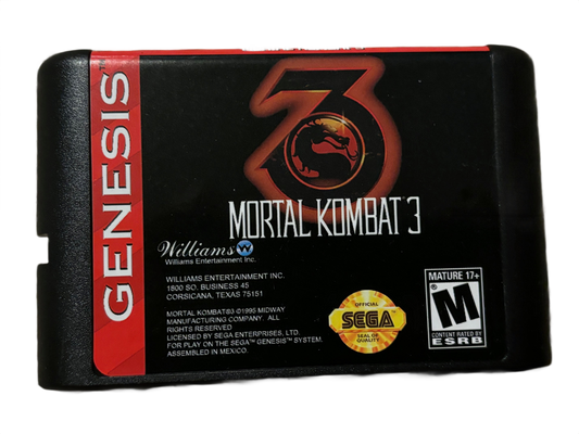 Mortal Kombat 3 Sega Genesis Video Game