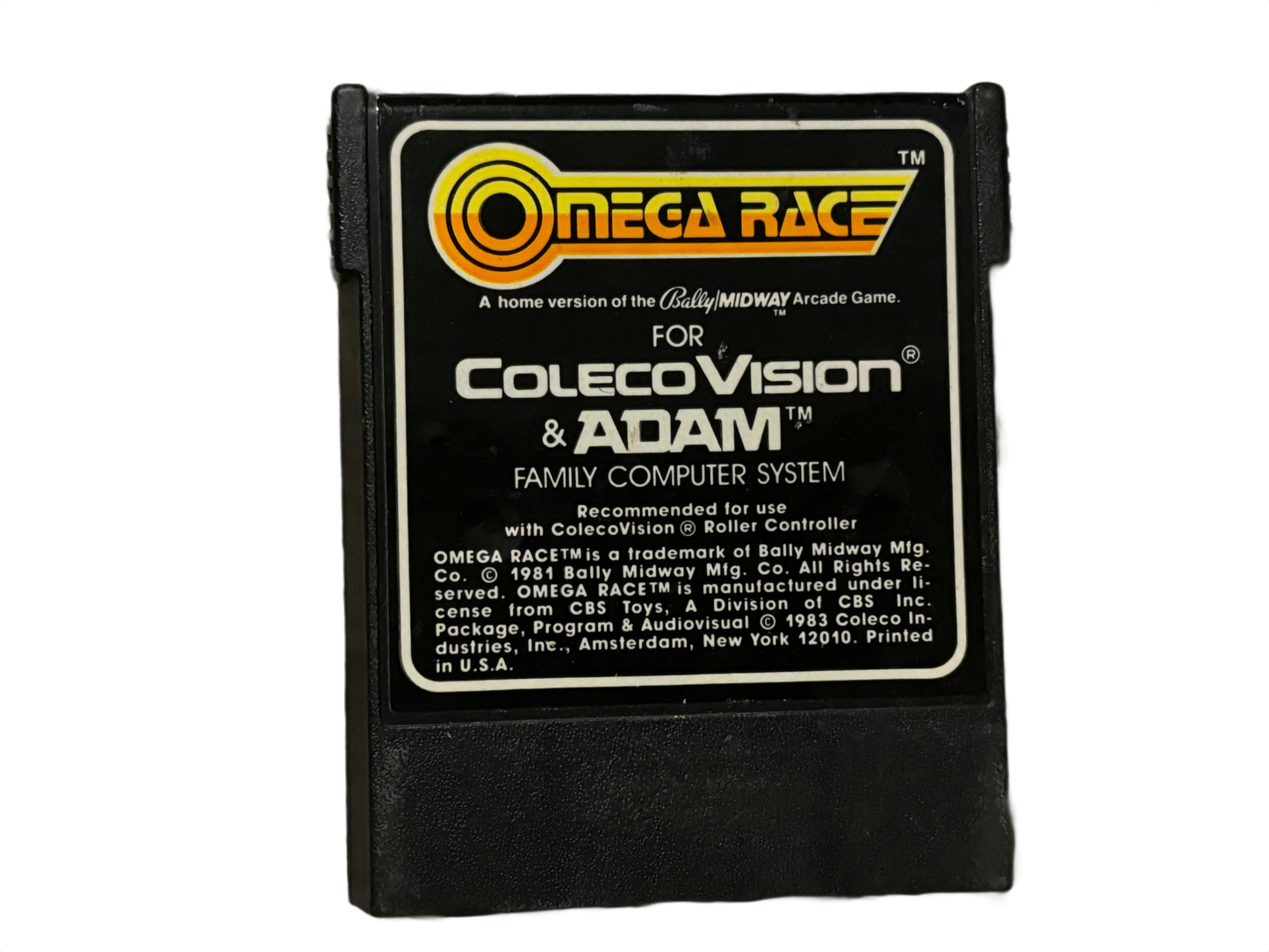 Omega Race ColecoVision Video Game