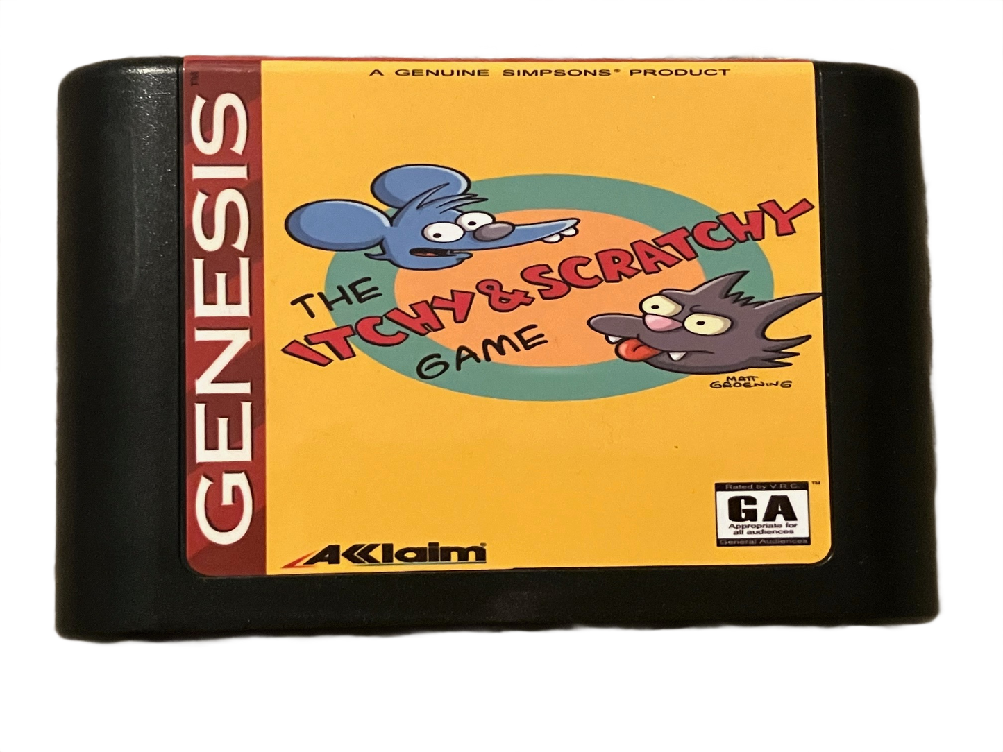The Itchy & Scratchy Game Sega Genesis Video Game